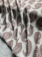 Tan & Brown Block Print {by the half yard}