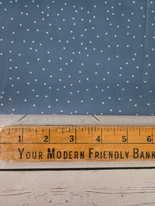 Dusty Blue Random Dots {by the half yard}