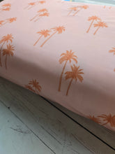 Blush & Gold Palm Trees Swim Knit {by the half yard}