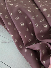 Warm Brown Petite Floral Print {by the half yard}
