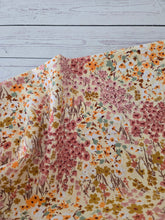 Light Yellow Ditsy Floral Silky Polyester {by the half yard}