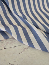 Exclusive Design- Denim & Ivory Stripes {by the half yard}