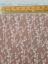 Tawny Vine Print Linen Look Poly {by the half yard}