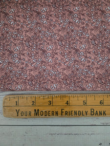 Rosy Peach Petite Floral {by the half yard}