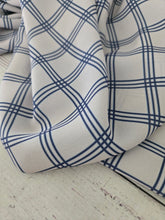 Exclusive Design- Light Taupe & Navy Plaid {by the half yard}
