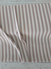 *REMNANT* 3.25 Yds- Exclusive Design- Beige & Cream Stripes Crinkle Georgette