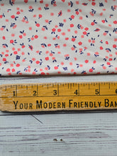 Petite Happy Coral Floral Double Brushed Poly (DBP) Knit {by the half yard}