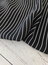 Black & White Pinstripes {by the half yard}
