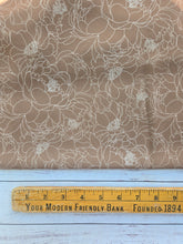 Elegant Brown Outline Floral {by the half yard}