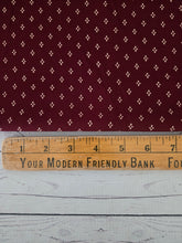 Burgundy & Cream Diamond Print {by the half yard}