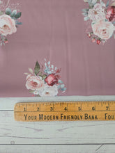 Exclusive Design- Dusty Rose Medium Floral Print {by the half yard}