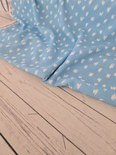 Exclusive Design- Airy Blue Brushstroke Print {by the half yard}