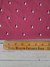 Crimson Geometric Print {by the half yard}