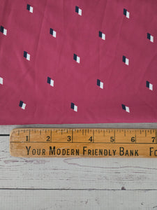 Crimson Geometric Print {by the half yard}
