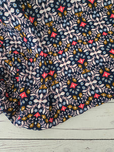 Navy Geometric Print {by the half yard}