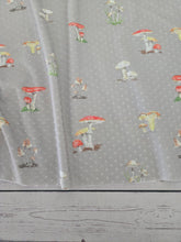 Exclusive Design- Colorful Mushroom Print Swiss Dot Knit {by the half yard}