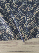 Exclusive Design- Dark Blue Floral Print {by the half yard}