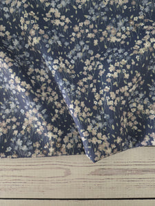 Exclusive Design- Dark Blue Floral Print {by the half yard}