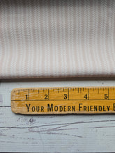 Creamy Tan Herringbone Stripe Print {by the half yard}