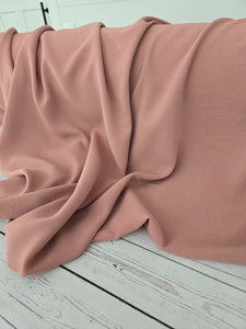 Rose Pink Polyester Slub {by the half yard}