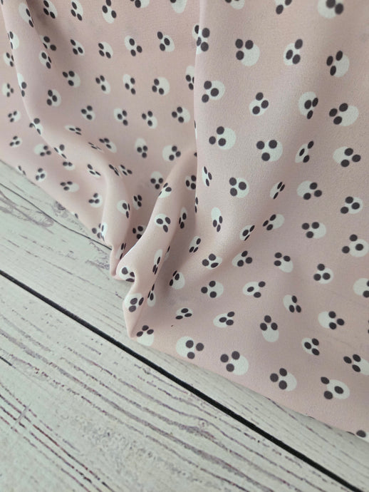 Dusty Pink Triple Dots {by the half yard}