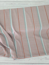 Exclusive Design- Steel & Rust Modern Lines {by the half yard}