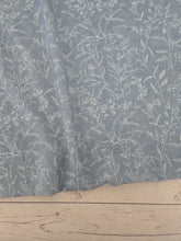 Blue Gray Wispy Outline Floral Opaque Petite Swiss Dot 100% Polyester {by the half yard}