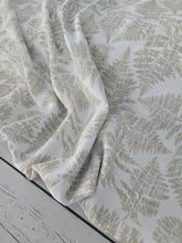 Exclusive Design- White & Khaki Fern Print {by the half yard}