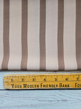 Peachy & Bronze Stripes Crinkle Georgette {by the half yard}