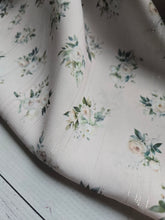 Exclusive Design- Barely Blush Petite Floral Bouquet Lurex Poly {by the half yard}