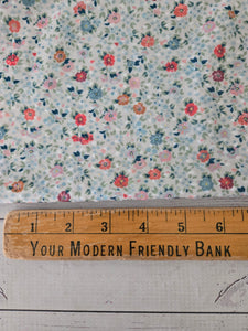 Petite Vintage Floral Swiss Dot Knit {by the half yard}