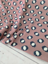 Chestnut Abstract Dots Pinstripe Poly {by the half yard}