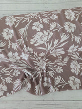Tan & Ivory Floral Print {by the half yard}