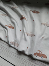 Vintage Cars Double Brushed Poly (DBP) Knit {by the half yard}