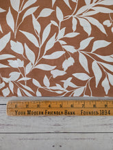 Caramel Leaf Print Rayon Nylon {by the half yard}