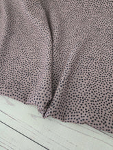*REMNANT* 2 Yds- Exclusive Design- Mocha Random Petite Dot Print