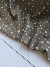 Exclusive Design- Olive & Cream Petite Floral Print {by the half yard}