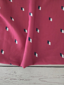 Crimson Geometric Print {by the half yard}