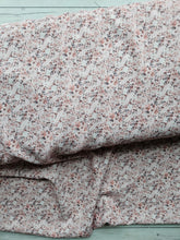 Exclusive Design-  Petite Rose & Pink Floral Opaque Swiss Dot 100% Polyester {by the half yard}