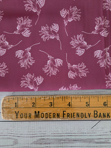 Dull Burgundy Branches {by the half yard}