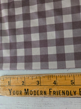 Exclusive Design- Brown & Tan Gingham Double Brushed Poly (DBP) Knit {by the half yard}