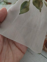 Sand & Rust Watercolor Floral Crinkle Georgette {by the half yard}