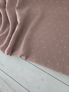 Taupe Opaque Swiss Dot 100% Polyester {by the half yard}