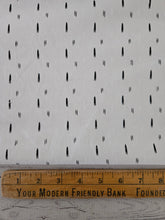 White & Black Dash Print Linen/Cotton Blend {by the half yard}