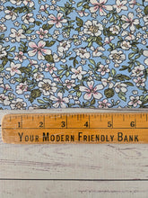 Light Blue & Pink Floral {by the half yard}