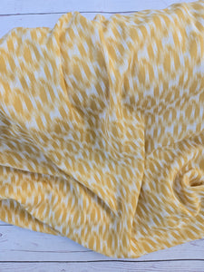 Muted Mustard IKAT Print {by the half yard}