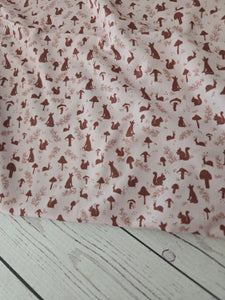 Exclusive Design- Petite Woodland Scenes Double Brushed Poly (DBP) Knit {by the half yard}
