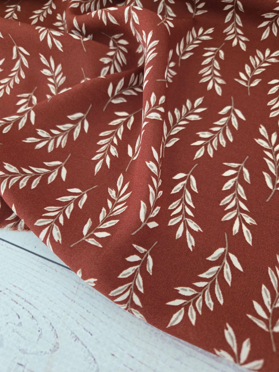 Rust Branch Print {by the half yard}