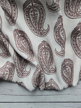 Tan & Brown Block Print {by the half yard}