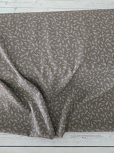 Exclusive Design- Dark Olive Petite Vines Poly Slub {by the half yard}